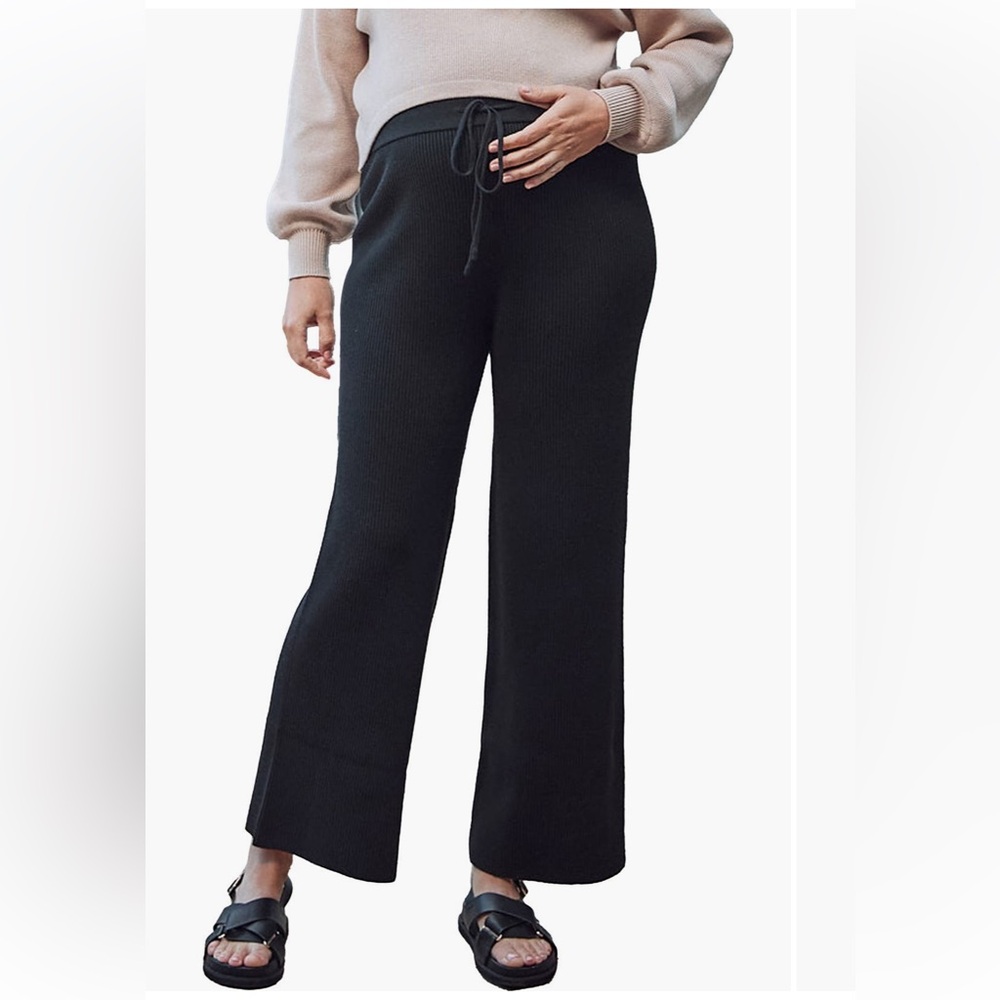 Angel Maternity Rib Drawstring Maternity Pants